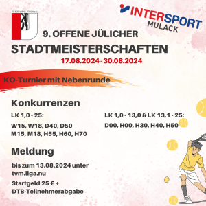 9. Jülicher Stadtmeisterschaften by Intersport Mulack